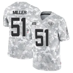 Men's Ventrell Miller Jacksonville Jaguars No.51 Limited 2024 Salute to Service Jersey - Arctic Camo