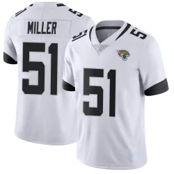 Men's Ventrell Miller Jacksonville Jaguars No.51 Limited Vapor Untouchable Jersey - White