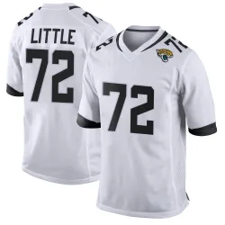 Men's Walker Little Jacksonville Jaguars No.72 Game Jersey - White