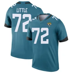 Men's Walker Little Jacksonville Jaguars No.72 Legend Color Rush Jersey - Teal