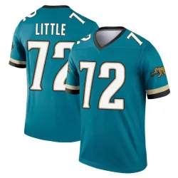 Men's Walker Little Jacksonville Jaguars No.72 Legend Prowler Throwback Jersey - Teal