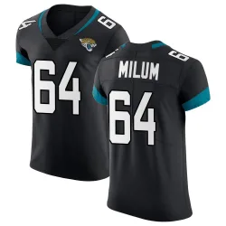 Men's Wyatt Milum Jacksonville Jaguars No.64 Elite Vapor Untouchable Jersey - Black
