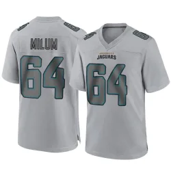 Men's Wyatt Milum Jacksonville Jaguars No.64 Game Atmosphere Fashion Jersey - Gray