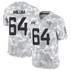 Men's Wyatt Milum Jacksonville Jaguars No.64 Limited 2024 Salute to Service Jersey - Arctic Camo