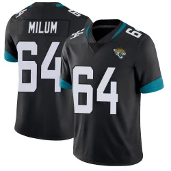 Men's Wyatt Milum Jacksonville Jaguars No.64 Limited Vapor Untouchable Jersey - Black