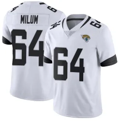 Men's Wyatt Milum Jacksonville Jaguars No.64 Limited Vapor Untouchable Jersey - White