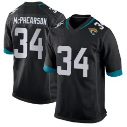 Men's Zech McPhearson Jacksonville Jaguars No.34 Game Jersey - Black