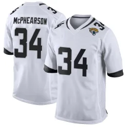 Men's Zech McPhearson Jacksonville Jaguars No.34 Game Jersey - White