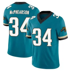 Men's Zech McPhearson Jacksonville Jaguars No.34 Limited Prowler Throwback Vapor F.U.S.E. Jersey - Teal