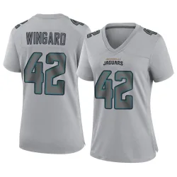 Women's Andrew Wingard Jacksonville Jaguars No.42 Game Atmosphere Fashion Jersey - Gray