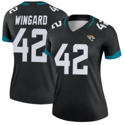 Women's Andrew Wingard Jacksonville Jaguars No.42 Legend Jersey - Black