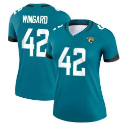 Women's Andrew Wingard Jacksonville Jaguars No.42 Legend Jersey - Teal