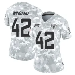 Women's Andrew Wingard Jacksonville Jaguars No.42 Limited 2024 Salute to Service Jersey - Arctic Camo