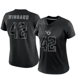 Women's Andrew Wingard Jacksonville Jaguars No.42 Limited Reflective Jersey - Black