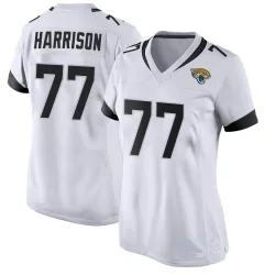 Women's Anton Harrison Jacksonville Jaguars No.77 Game Jersey - White