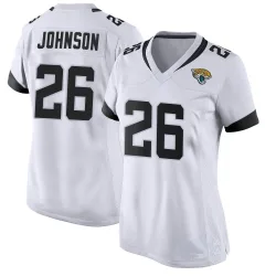 Women's Antonio Johnson Jacksonville Jaguars No.26 Game Jersey - White