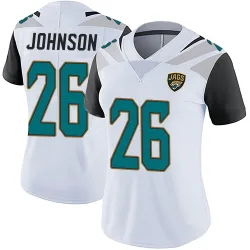 Women's Antonio Johnson Jacksonville Jaguars No.26 Limited Vapor Untouchable Jersey - White