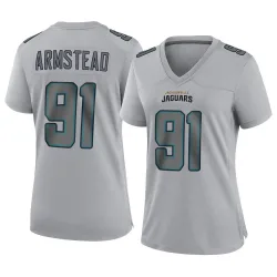 Women's Arik Armstead Jacksonville Jaguars No.91 Game Atmosphere Fashion Jersey - Gray