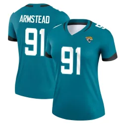 Women's Arik Armstead Jacksonville Jaguars No.91 Legend Jersey - Teal