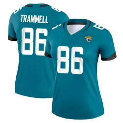Women's Austin Trammell Jacksonville Jaguars No.86 Legend Jersey - Teal