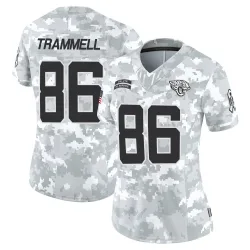 Women's Austin Trammell Jacksonville Jaguars No.86 Limited 2024 Salute to Service Jersey - Arctic Camo