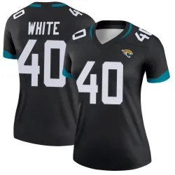 Women's Aydan White Jacksonville Jaguars No.40 Legend Jersey - Black