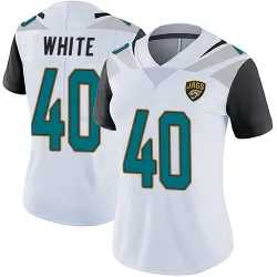Women's Aydan White Jacksonville Jaguars No.40 Limited Vapor Untouchable Jersey - White