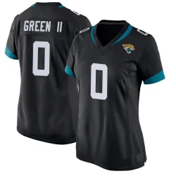 Women's BJ Green II Jacksonville Jaguars No.0 Game Jersey - Black