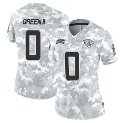 Women's BJ Green II Jacksonville Jaguars No.0 Limited 2024 Salute to Service Jersey - Arctic Camo