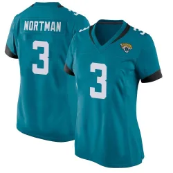 Women's Brad Nortman Jacksonville Jaguars No.3 Game Jersey - Teal