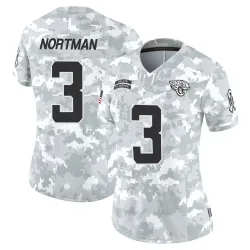 Women's Brad Nortman Jacksonville Jaguars No.3 Limited 2024 Salute to Service Jersey - Arctic Camo