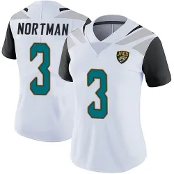 Women's Brad Nortman Jacksonville Jaguars No.3 Limited Vapor Untouchable Jersey - White