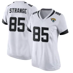 Women's Brenton Strange Jacksonville Jaguars No.85 Game Jersey - White