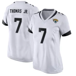 Women's Brian Thomas Jr. Jacksonville Jaguars No.7 Game Jersey - White