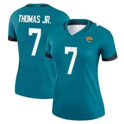 Women's Brian Thomas Jr. Jacksonville Jaguars No.7 Legend Jersey - Teal