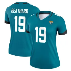 Women's C.J. Beathard Jacksonville Jaguars No.19 Legend Jersey - Teal