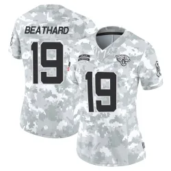 Women's C.J. Beathard Jacksonville Jaguars No.19 Limited 2024 Salute to Service Jersey - Arctic Camo