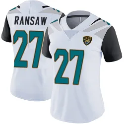 Women's Caleb Ransaw Jacksonville Jaguars No.27 Limited Vapor Untouchable Jersey - White