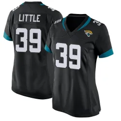 Women's Cam Little Jacksonville Jaguars No.39 Game Jersey - Black