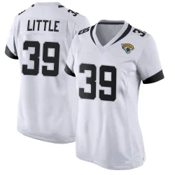 Women's Cam Little Jacksonville Jaguars No.39 Game Jersey - White