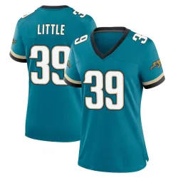Women's Cam Little Jacksonville Jaguars No.39 Game Prowler Throwback Jersey - Teal