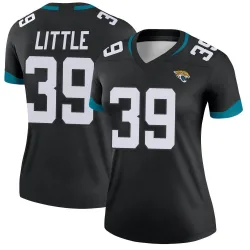 Women's Cam Little Jacksonville Jaguars No.39 Legend Jersey - Black