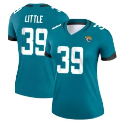 Women's Cam Little Jacksonville Jaguars No.39 Legend Jersey - Teal