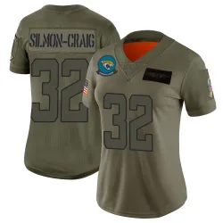 Women's Cam'Ron Silmon-Craig Jacksonville Jaguars No.32 Limited 2019 Salute to Service Jersey - Camo