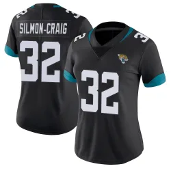 Women's Cam'Ron Silmon-Craig Jacksonville Jaguars No.32 Limited Vapor Untouchable Jersey - Black