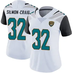 Women's Cam'Ron Silmon-Craig Jacksonville Jaguars No.32 Limited Vapor Untouchable Jersey - White