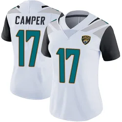 Women's Cameron Camper Jacksonville Jaguars No.17 Limited Vapor Untouchable Jersey - White