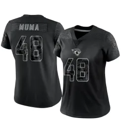 Women's Chad Muma Jacksonville Jaguars No.48 Limited Reflective Jersey - Black