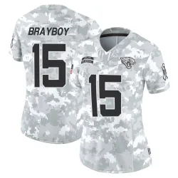 Women's Chandler Brayboy Jacksonville Jaguars No.15 Limited 2024 Salute to Service Jersey - Arctic Camo