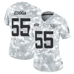 Women's Chuma Edoga Jacksonville Jaguars No.55 Limited 2024 Salute to Service Jersey - Arctic Camo